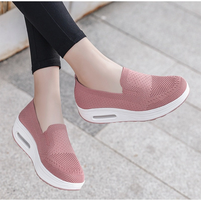 Women Wedge  Slip-on Sneakers