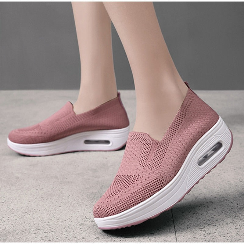 Women Wedge  Slip-on Sneakers