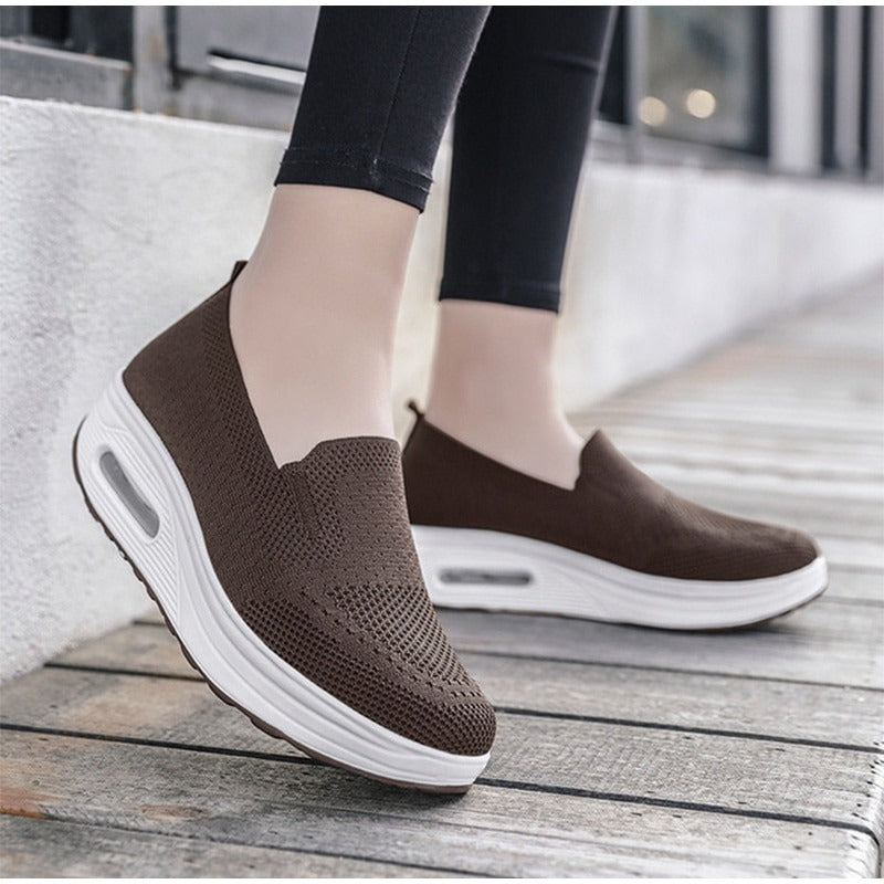 Women Wedge  Slip-on Sneakers