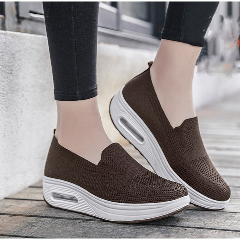 Women Wedge  Slip-on Sneakers