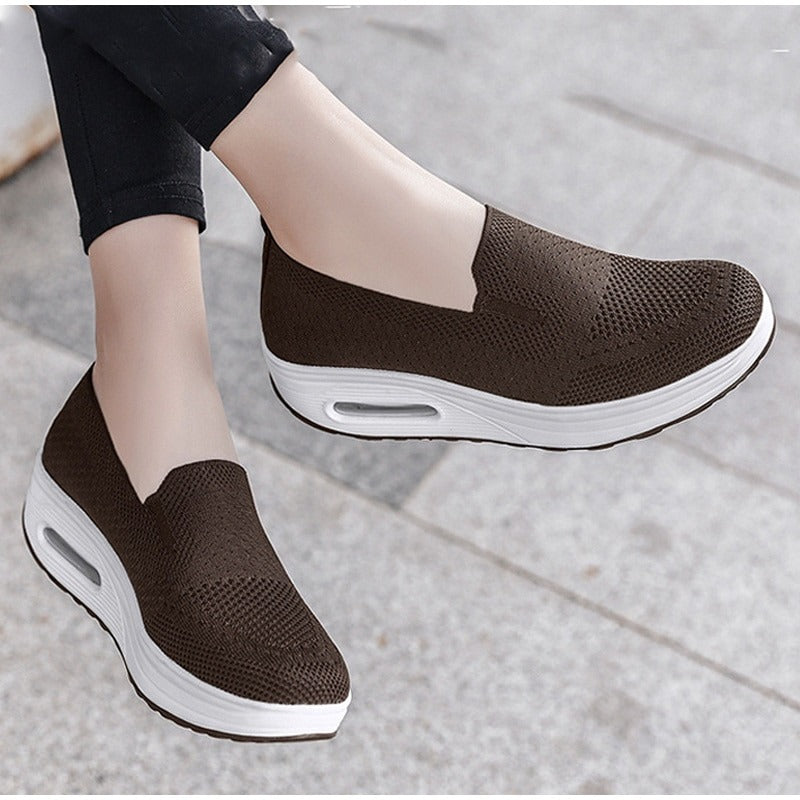 Women Wedge  Slip-on Sneakers