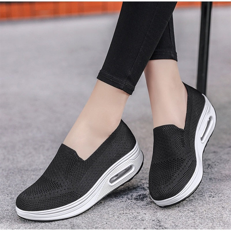 Women Wedge  Slip-on Sneakers