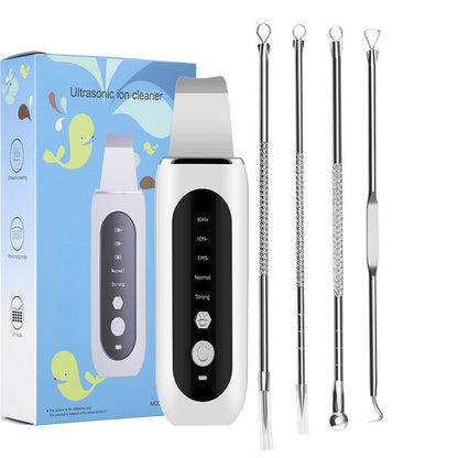 Ultrasonic Face Skin Scrubber Spatula Cleansing