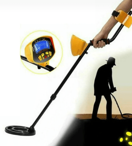 Metal Detector - Gold & Metals Digger/Finder - Powerful Handheld-Deep Waterproof Coil, LCD, Headphone, Shovel, Backpack