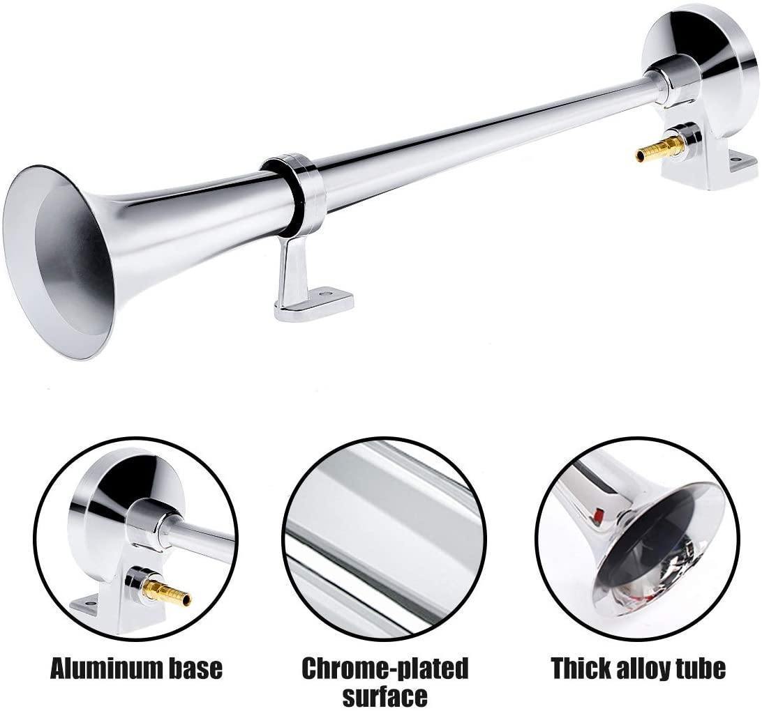 185dB Super Loud Air Horn Compressor Single Trumpet Train Car Truck Boat - buyrez