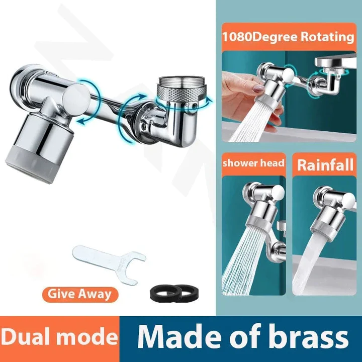 Universal 1080° Swivel Robotic Arm Swivel Extension Faucet Aerator