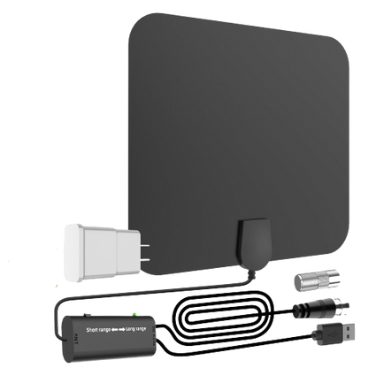 300 Miles Indoor Digital Amplified HDTV Antenna W/ Signal Booster 4K 1080P HDTV Amplified Signal
