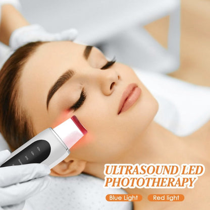 Ultrasonic Face Skin Scrubber Spatula Cleansing