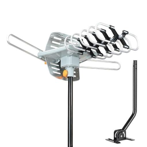 990 Mile Long Range Outdoor TV Digital Antennas, 360° Rotation Amplified Smart HD TV Exterior Rooftop Booster Antena For Local Channels Sale