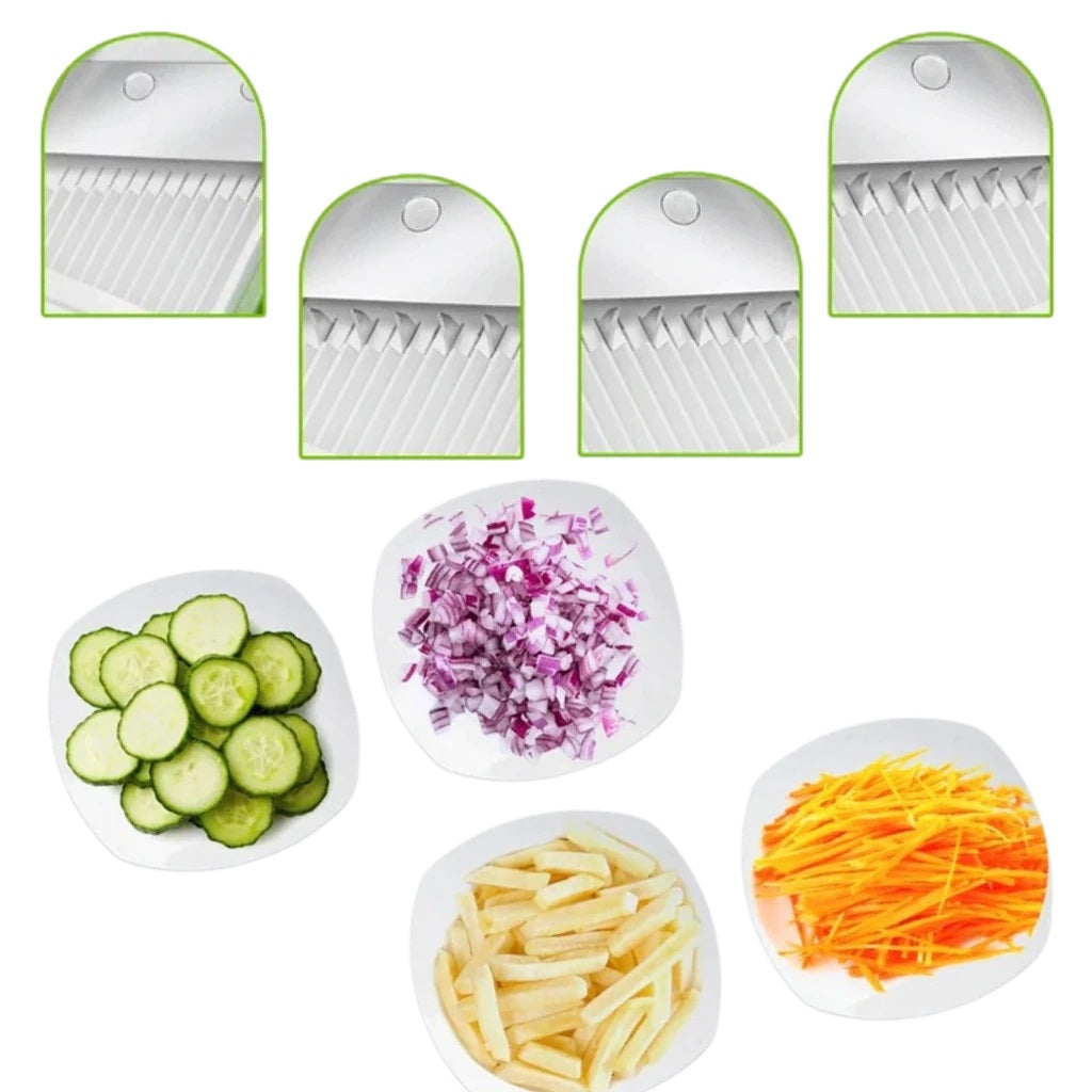 Vegetable Fruits Slicer, Kitchen Chopping Artifact, Multifunctional Safe Cutter