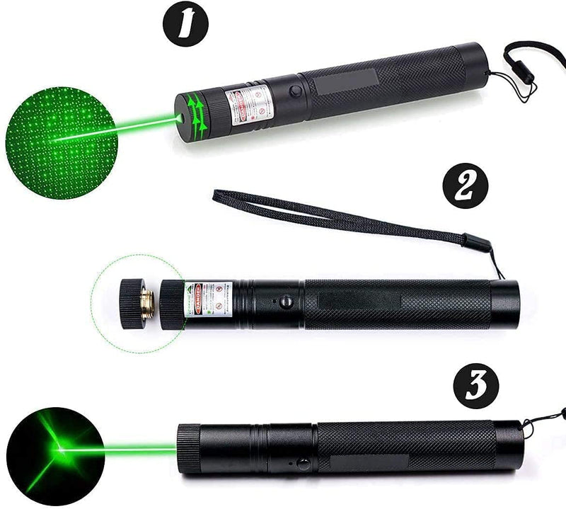 Military Grade High Powered 50 Mile 532nm USB Rechargeable Green Laser Pointer