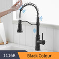 Kitchen Smart Touch Faucets Control, Pull Out Spout Sprayer Single Handle Kitchen Sink Faucet