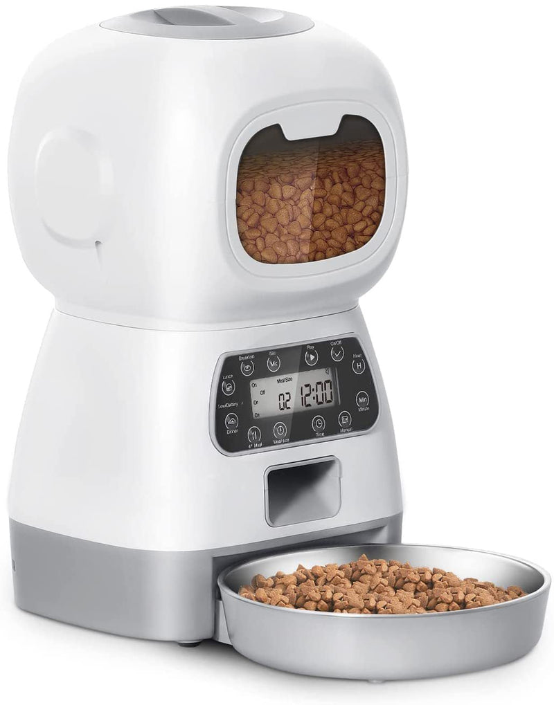 Automatic bluetooth pet feeder, Feeding Cat Dog Timer For Vaccation & Travel