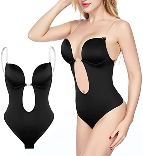 Strapless Body Shaper U Plunge Backless Bodysuit Shapewear For Low Back Bridal Dress