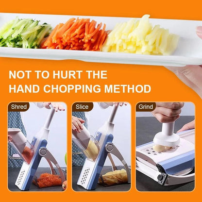 Vegetable Fruits Slicer, Kitchen Chopping Artifact, Multifunctional Safe Cutter