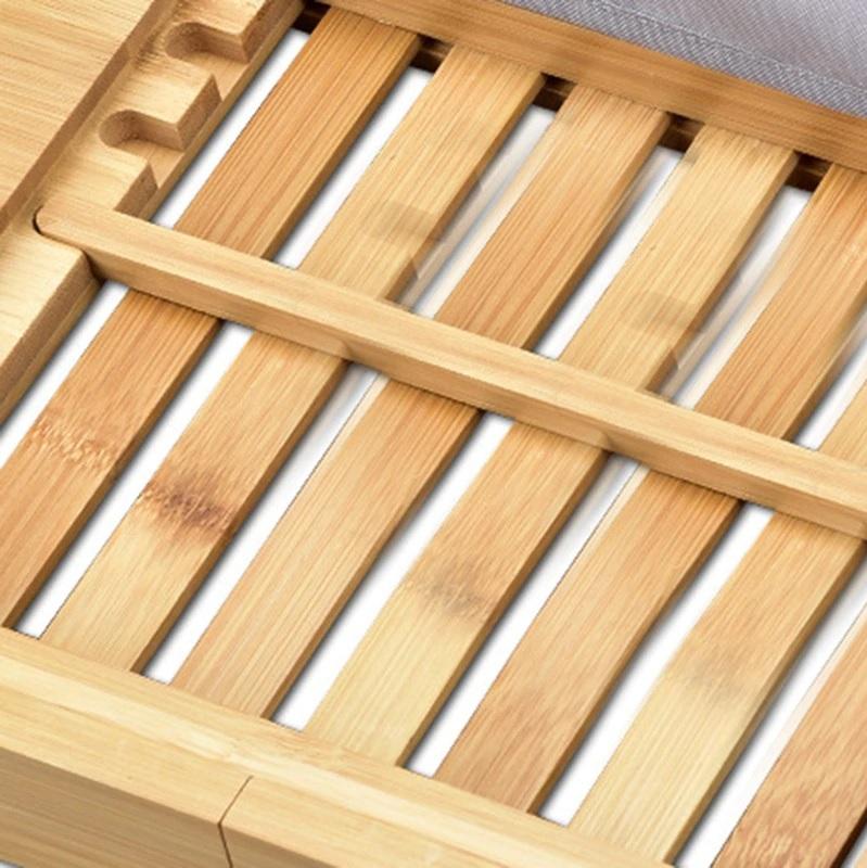 Bamboo Luxury Caddy Bathtub Tray