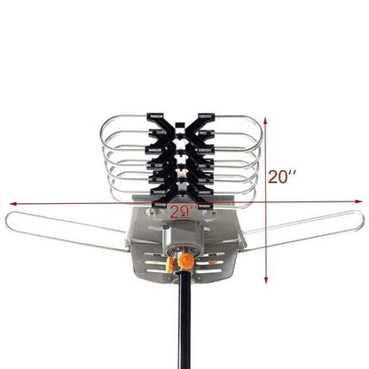 990 Mile Long Range Outdoor TV Digital Antennas, 360° Rotation Amplified Smart HD TV Exterior Rooftop Booster Antena For Local Channels Sale
