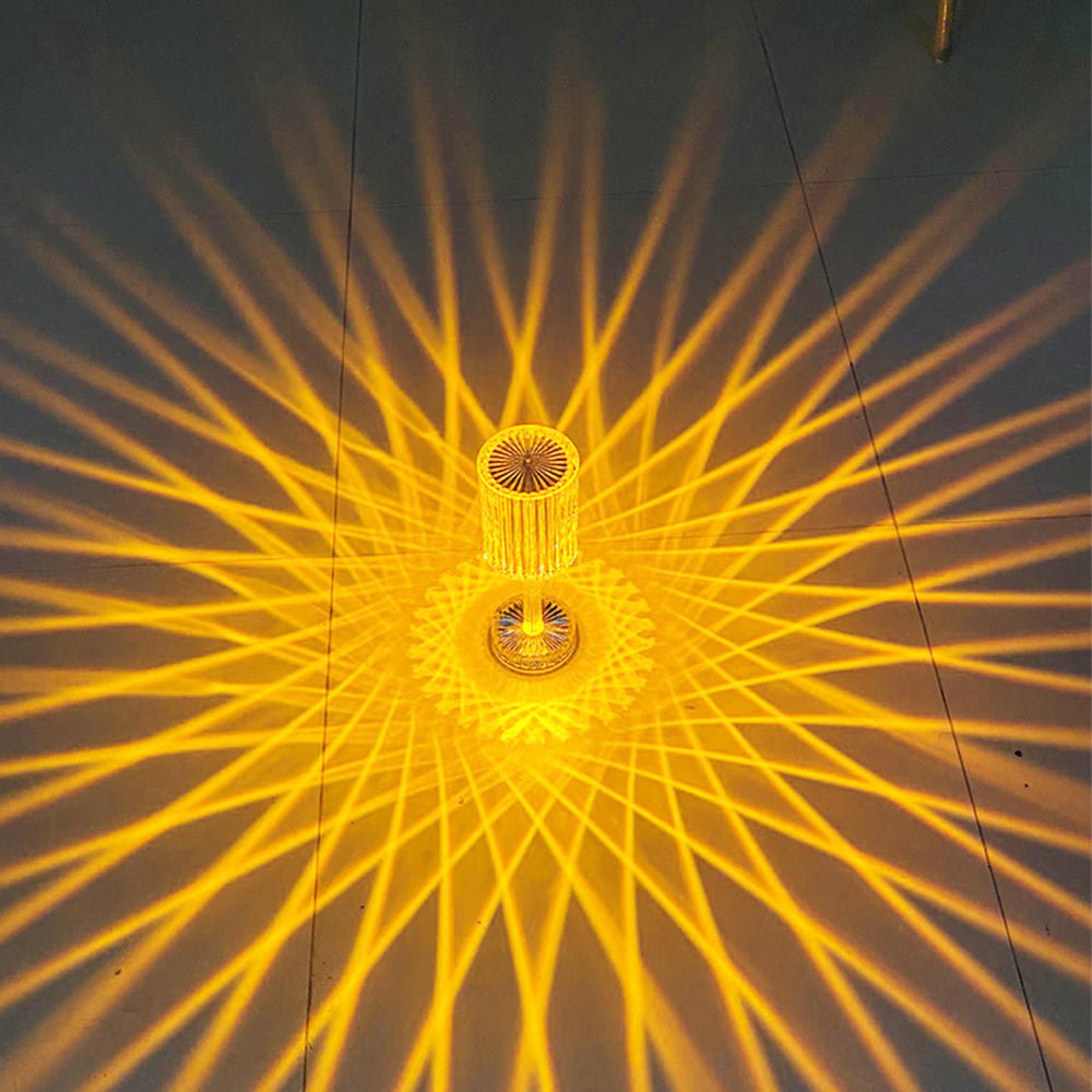 Diamond Crystal Romantic Lamp, Table Lamp USB Rechargeable LED Light For Desk RGB