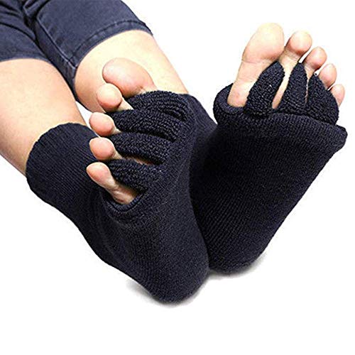Green Foot Alignment Socks, Toe Separator Socks Yoga, Pain and Sore feet relief Spacers