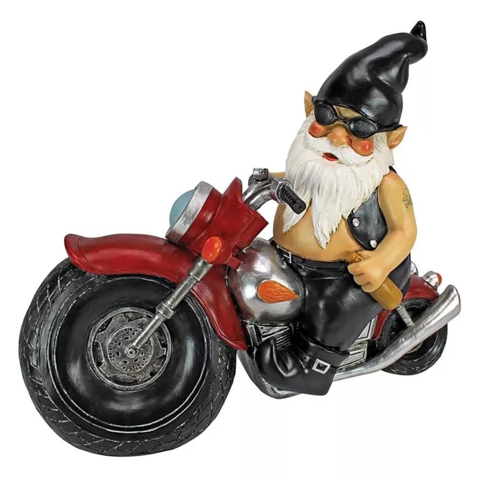 AXLE GREASE, THE BIKER GNOME STATUE  Diva Singer