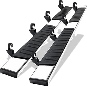 Running Board for 2007-2018 Chevy Silverado 1500 Crew Cab 6" Nerf Bars Side Step