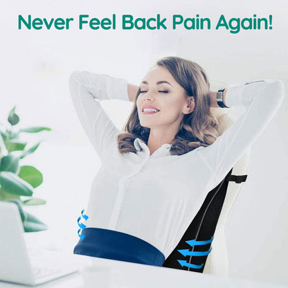 Ergonomic Lumbar Support Cushion Pillow - Cushiony Memory Foam Pillow For Comfort Lumbar Support