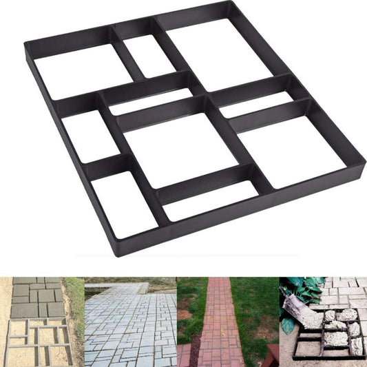 DIY Path Floor Mould Garden Walk Pavement Mold DIY Manually Paving Cement Brick Stone Road, Moulds For Yard Patio Lawn Garden, Patio Furniture Sets