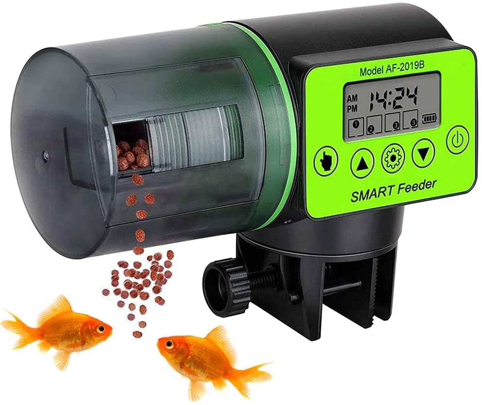 Automatic Fish Feeder, Auto Fish Feeder, Weekend & Vacation Fish Feeder, Automatic Pond Fish Goldfish Feeder, Aquarium Fish Feeder