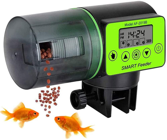 Automatic Fish Feeder, Auto Fish Feeder, Weekend & Vacation Fish Feeder, Automatic Pond Fish Goldfish Feeder, Aquarium Fish Feeder