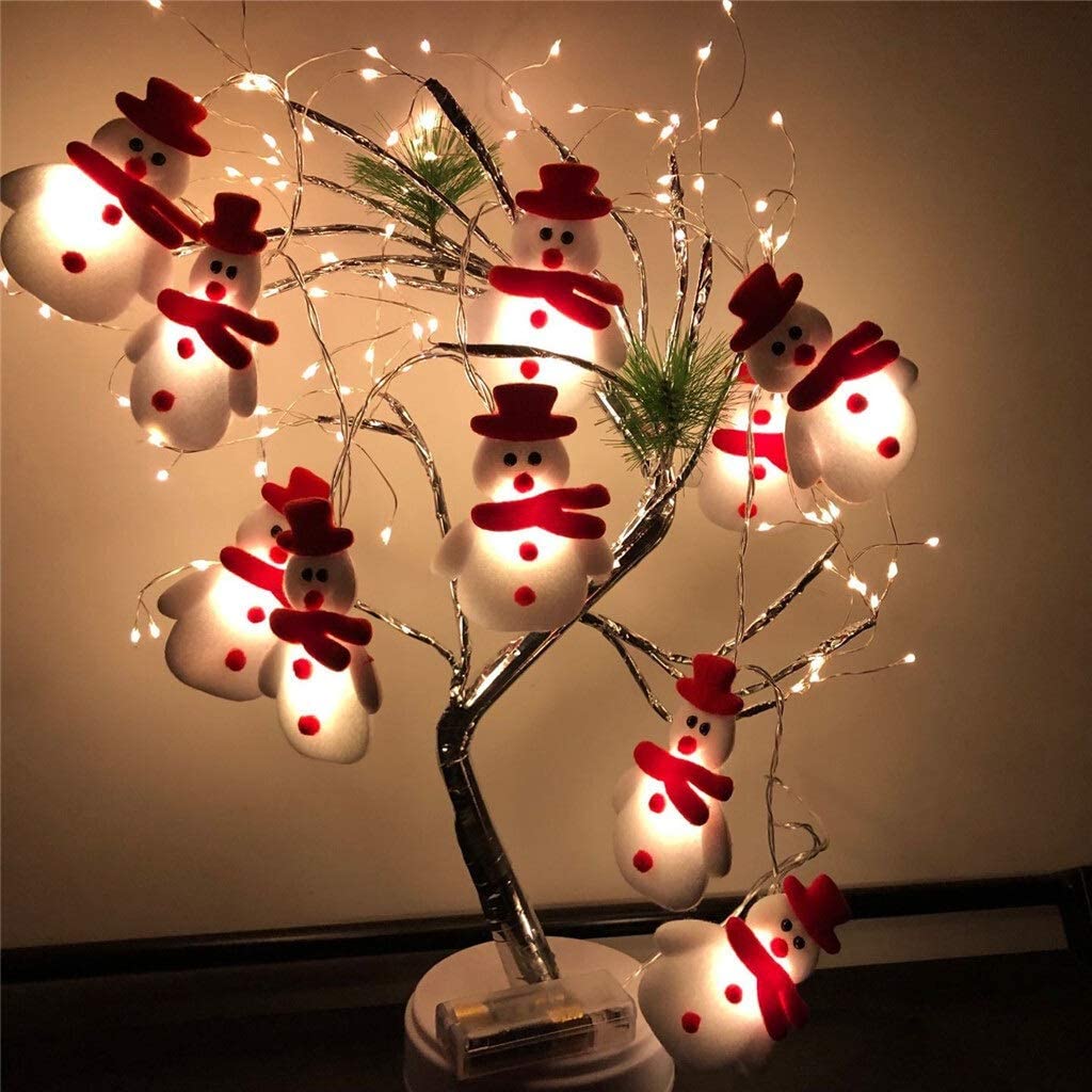 Light ropes strings 1.6m/3m snowman christmas tree led garland string light christmas decoration for home 2021 christmas ornaments natal