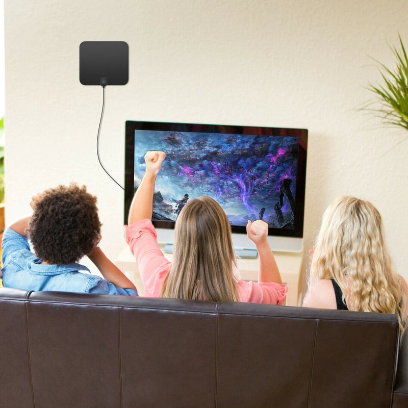 300 Miles Indoor Digital Amplified HDTV Antenna W/ Signal Booster 4K 1080P HDTV Amplified Signal