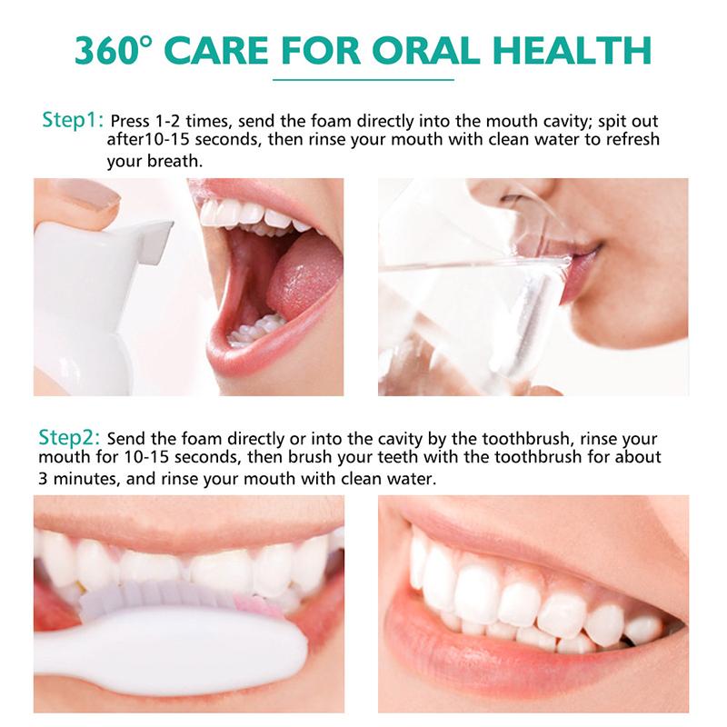 Whitening Foam Toothpaste, Teeth Whitening Foam Natural Ingredients Baking Soda for Cleaning