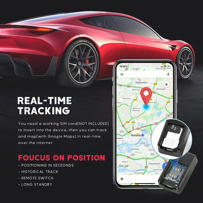 Mini Magnetic Car Gps Tracking Device For Kids, Bike, Dog, Anti-Theft Locator No Monthly Fee