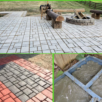 DIY Path Floor Mould Garden Walk Pavement Mold DIY Manually Paving Cement Brick Stone Road, Moulds For Yard Patio Lawn Garden, Patio Furniture Sets
