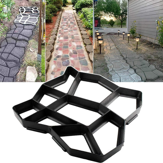 DIY Path Floor Mould Garden Walk Pavement Mold DIY Manually Paving Cement Brick Stone Road, Moulds For Yard Patio Lawn Garden, Patio Furniture Sets