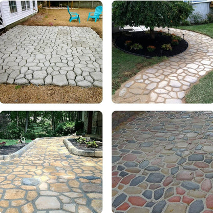 DIY Path Floor Mould Garden Walk Pavement Mold DIY Manually Paving Cement Brick Stone Road, Moulds For Yard Patio Lawn Garden, Patio Furniture Sets