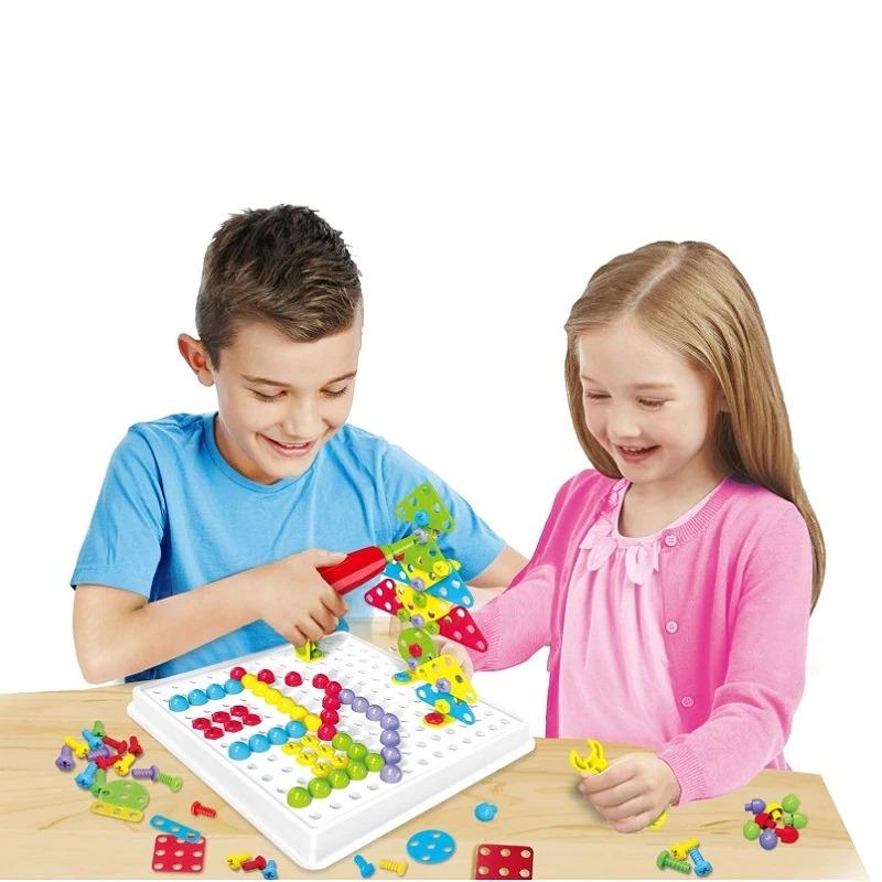 310 Pcs Drilling Mosaic Puzzle Toys, Best Popular Educational Fat Brain Toys For Kids