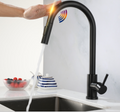 Kitchen Smart Touch Faucets Control, Pull Out Spout Sprayer Single Handle Kitchen Sink Faucet