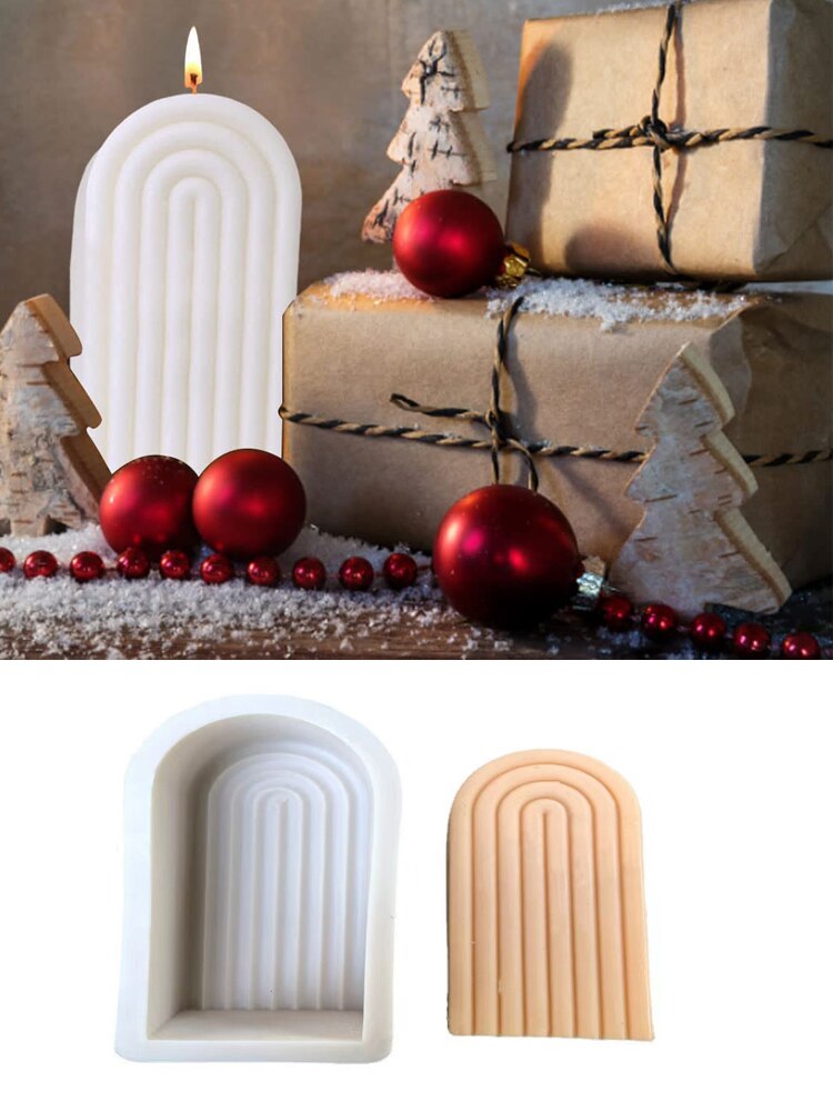 Arch Candle Mould Silicone Home Plaster