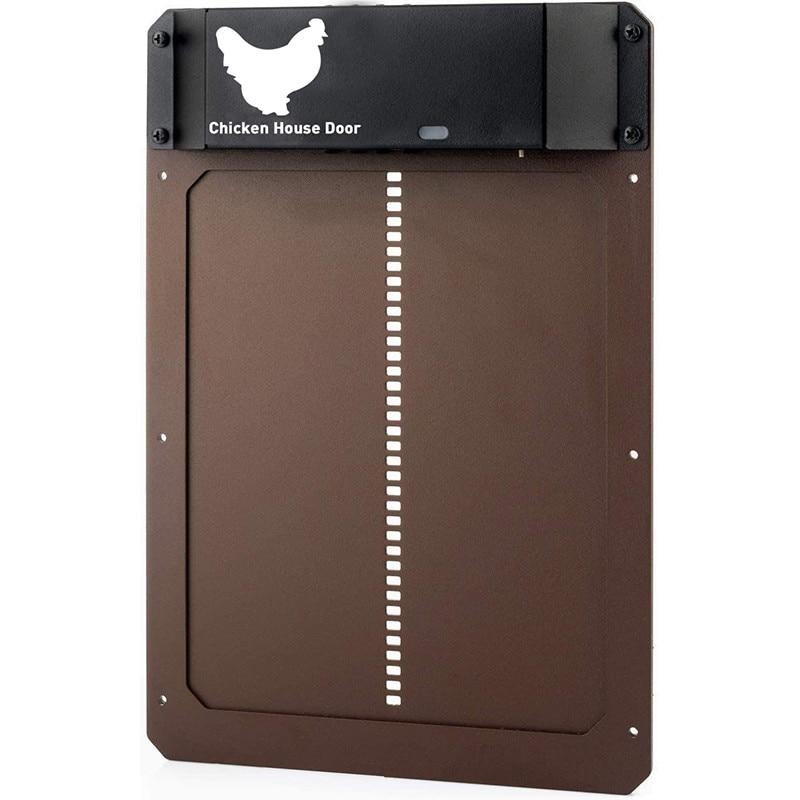 Automatic Chicken Coop Door, Solar Light Sensor Auto Hen Guard Door Opening Timer