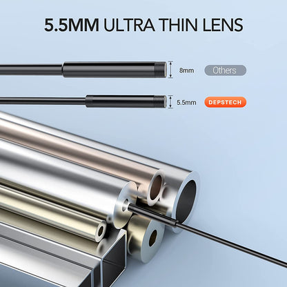 Industrial Endoscope, 1080P HD Digital Borescope with 4.3" LCD Screen 16.5ft