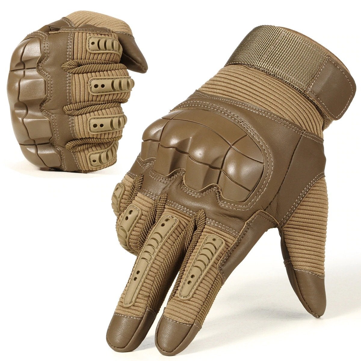 Motorcycle Gloves, Riding, Resistant, Army Military Tactical Sap vit INDESTRUCTIBLE ScreenTouch, Brown, Black, Green, Fullfinger/Less