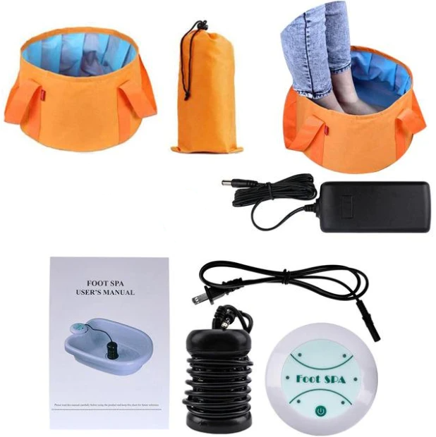 Foot Bath Detox, Professional Ionic Detox Foot Soaker Bath Soak  Tub and Basin Reflexology Spa Massage