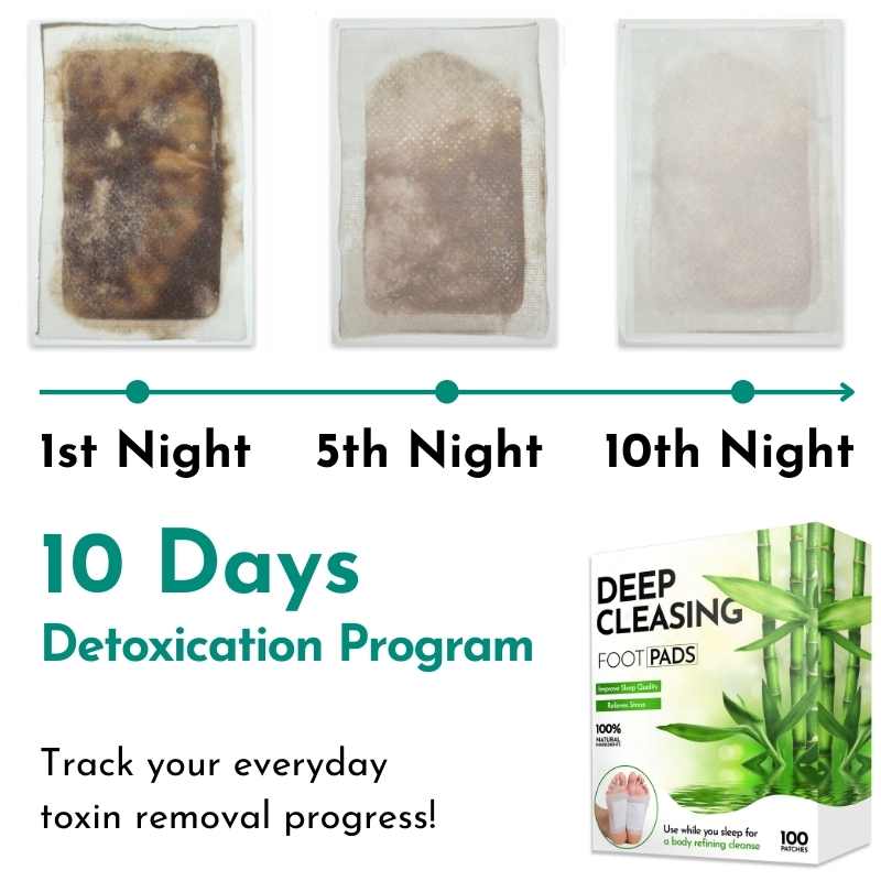 100Pcs Takesumi Detox Foot Pads, deep cleansing foot pads