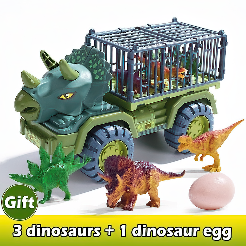 Oversized Dinosaur Zoo Truck Transport Set