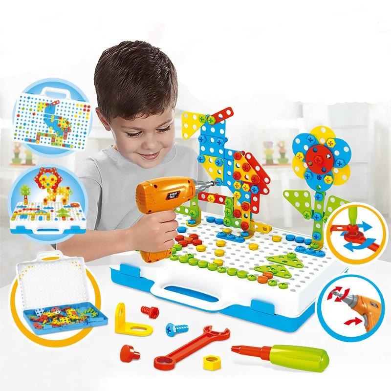 310 Pcs Drilling Mosaic Puzzle Toys, Best Popular Educational Fat Brain Toys For Kids