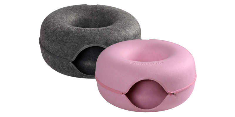 Donut Cat Cave Tunnel Bed Tube House Large/Small