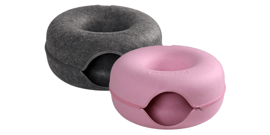 Donut Cat Cave Tunnel Bed Tube House Large/Small