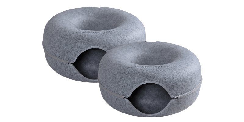 Donut Cat Cave Tunnel Bed Tube House Large/Small