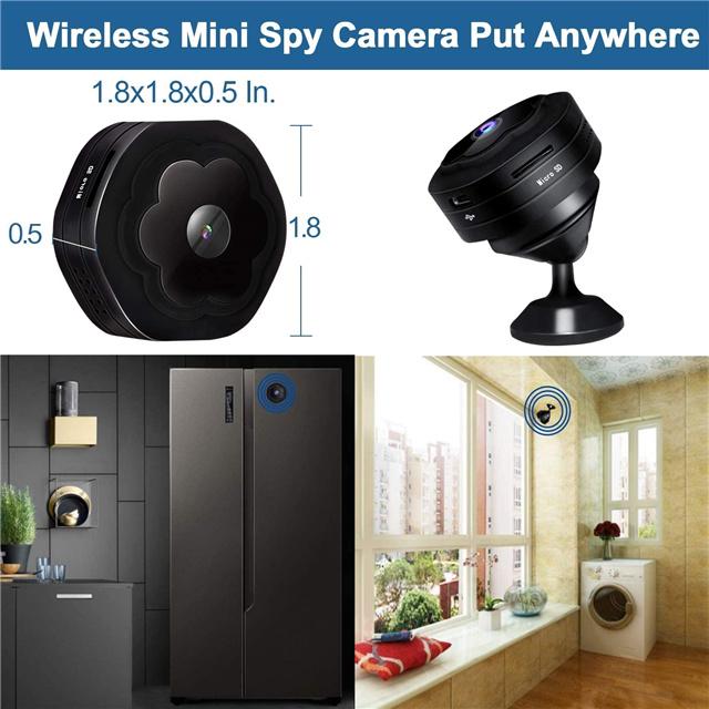 Mini Smart WiFi Security Camera, Best Discreet Small Outdoor Home Wireless Hidden Camera System